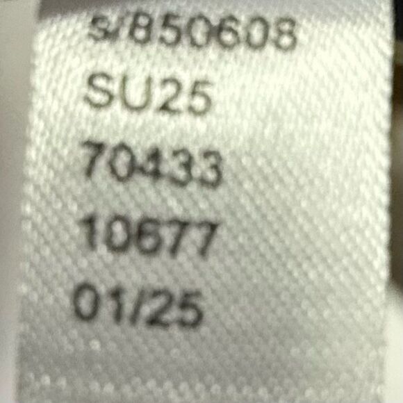 Ann Taylor Lace Trim Blue Short Sleeve Mixed Media Top Blouse. Small. NEW. - Picture 10 of 12